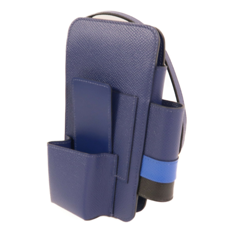 HERMES Epsom皮革Hermesway手機袋Saphire-2