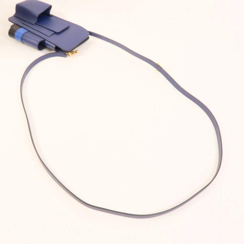 HERMES Epsom皮革Hermesway手機袋Saphire-4