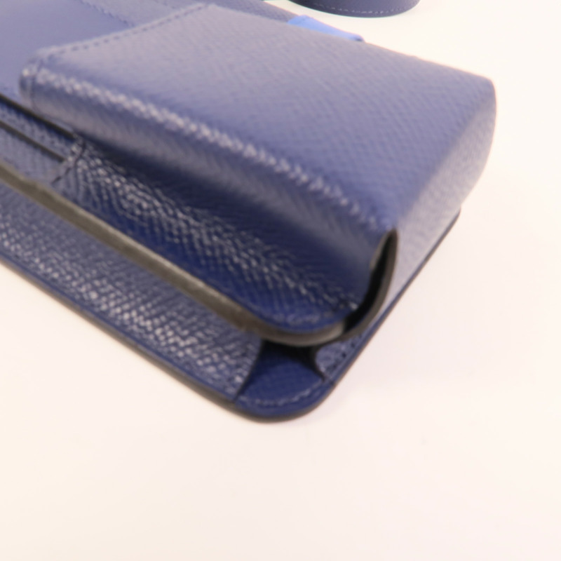 HERMES Epsom皮革Hermesway手機袋Saphire-9