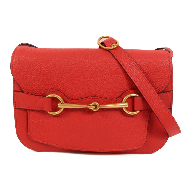 GUCCI 牛皮皮革Horsebit肩背袋-0