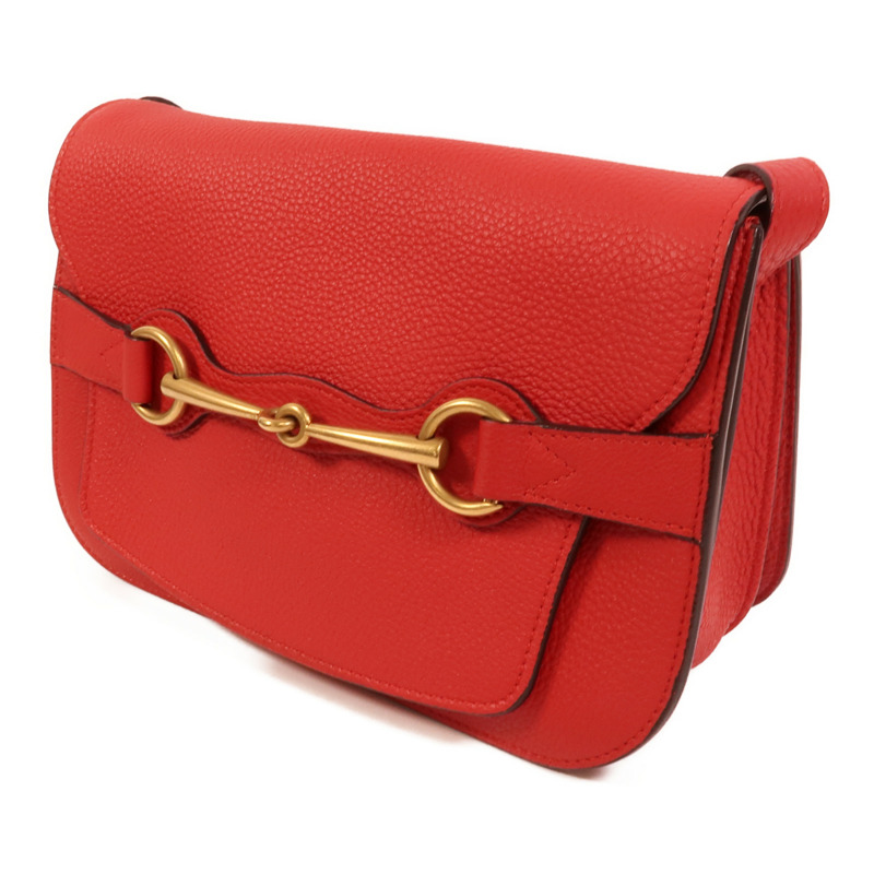 GUCCI 牛皮皮革Horsebit肩背袋-2