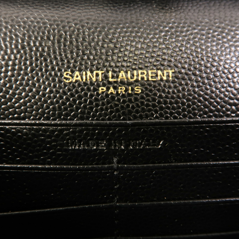 SAINT LAURENT 牛皮皮革Cassandre Envelope鏈帶肩背袋-6