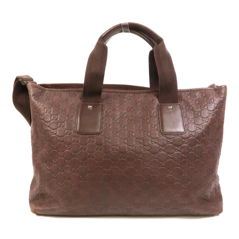 GUCCI 牛皮皮革GG Guccissima Tote手挽肩背兩用袋-1