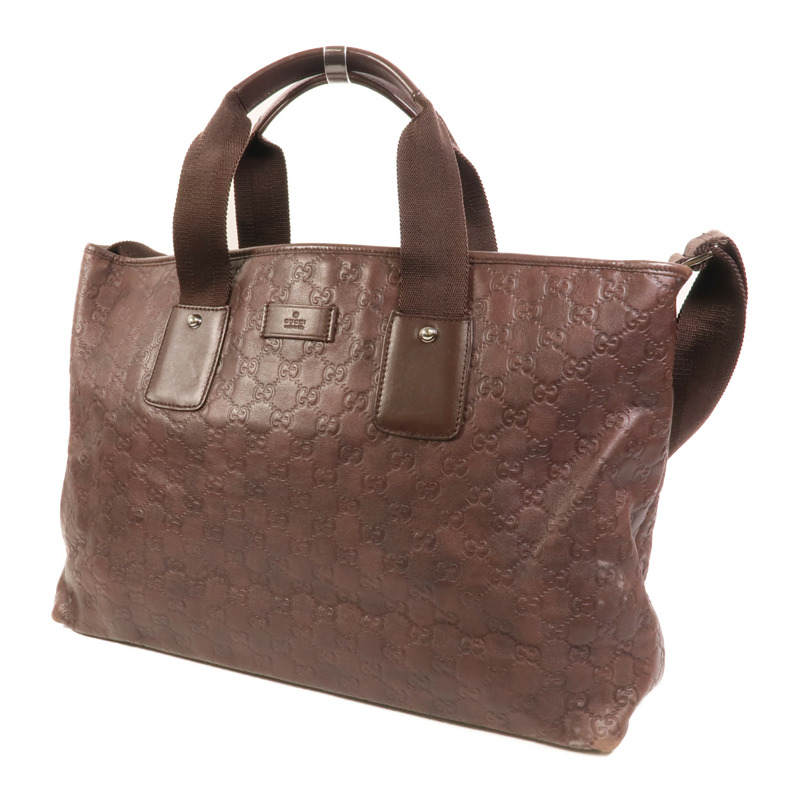 GUCCI 牛皮皮革GG Guccissima Tote手挽肩背兩用袋-2