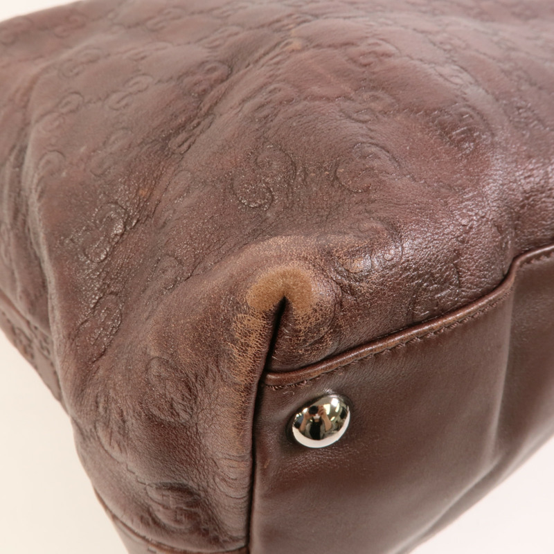 GUCCI 牛皮皮革GG Guccissima Tote手挽肩背兩用袋-10