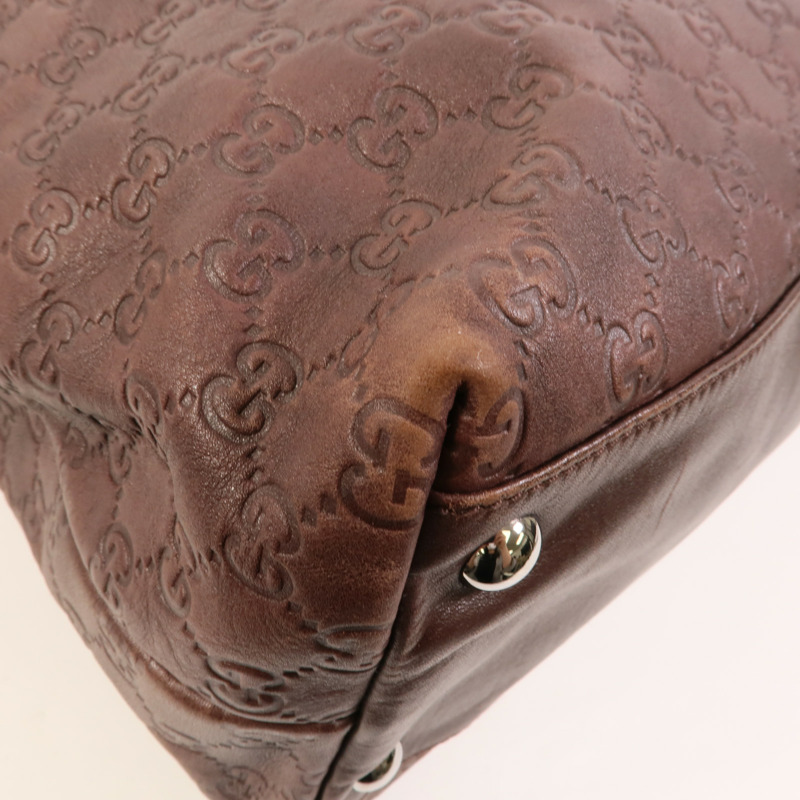 GUCCI 牛皮皮革GG Guccissima Tote手挽肩背兩用袋-12