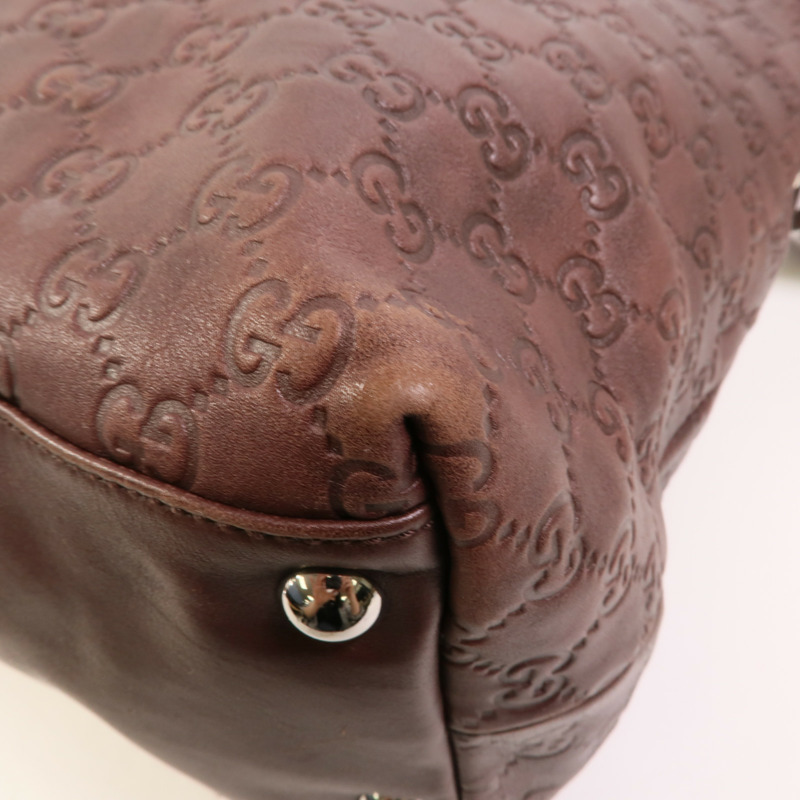 GUCCI 牛皮皮革GG Guccissima Tote手挽肩背兩用袋-13