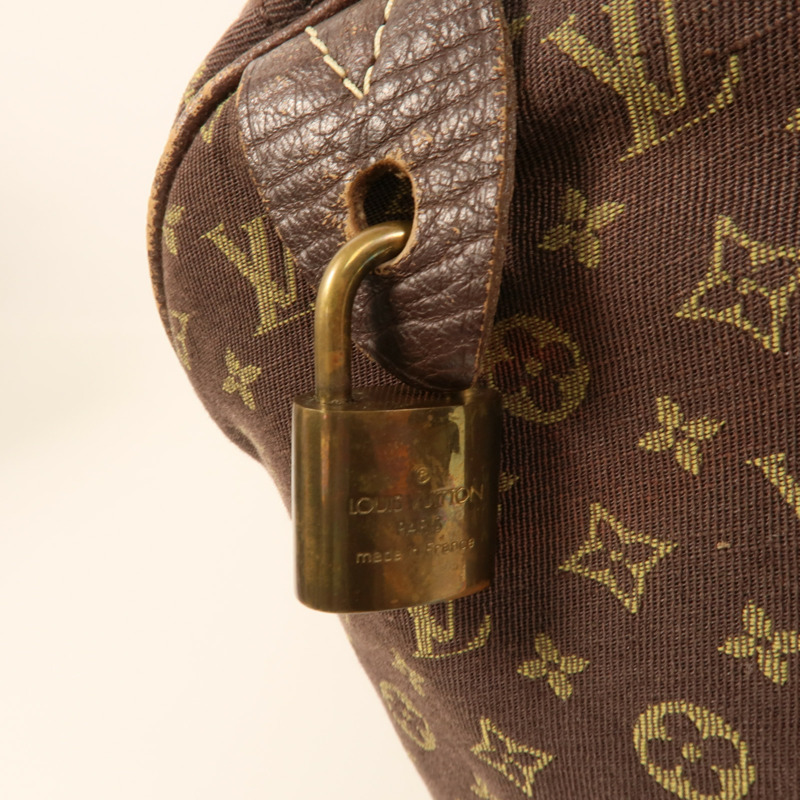 LOUIS VUITTON Monogram Mini Lin Speedy 30金扣手挽袋-7