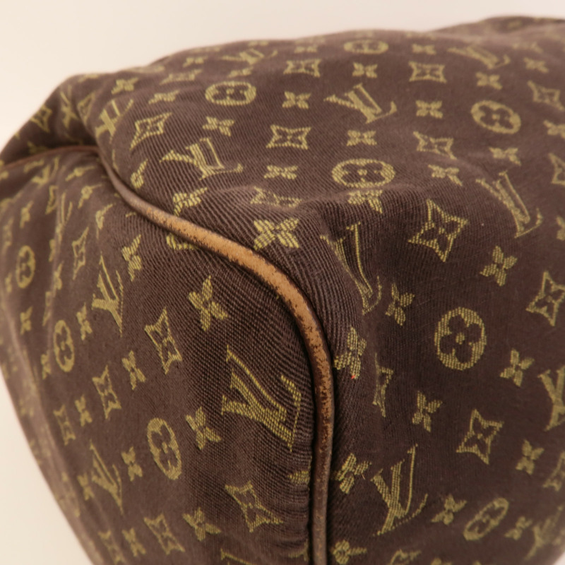 LOUIS VUITTON Monogram Mini Lin Speedy 30金扣手挽袋-9