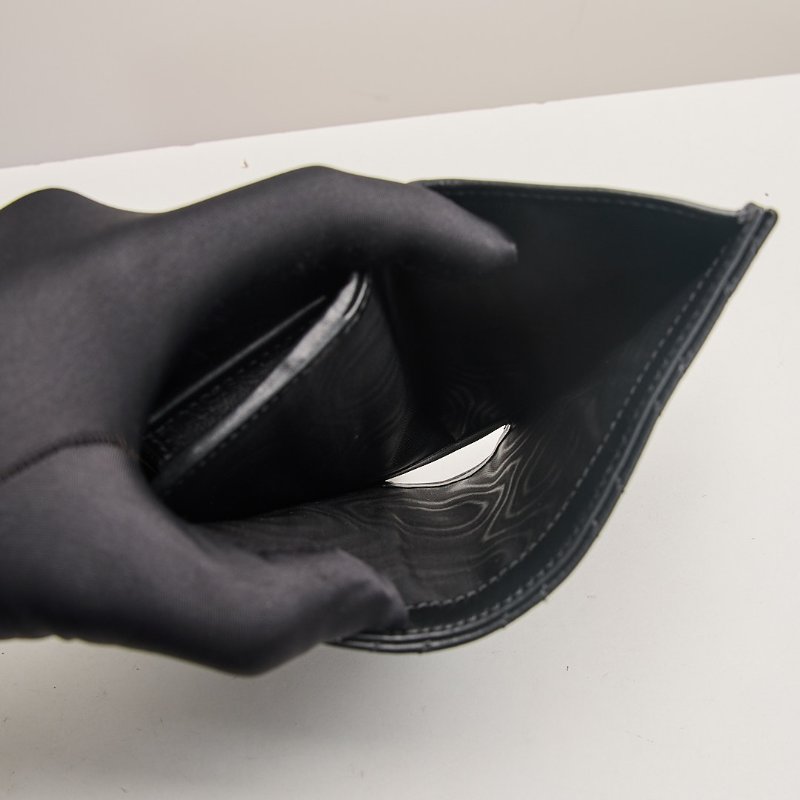 Gucci marmont 對開短夾/黑牛皮-16