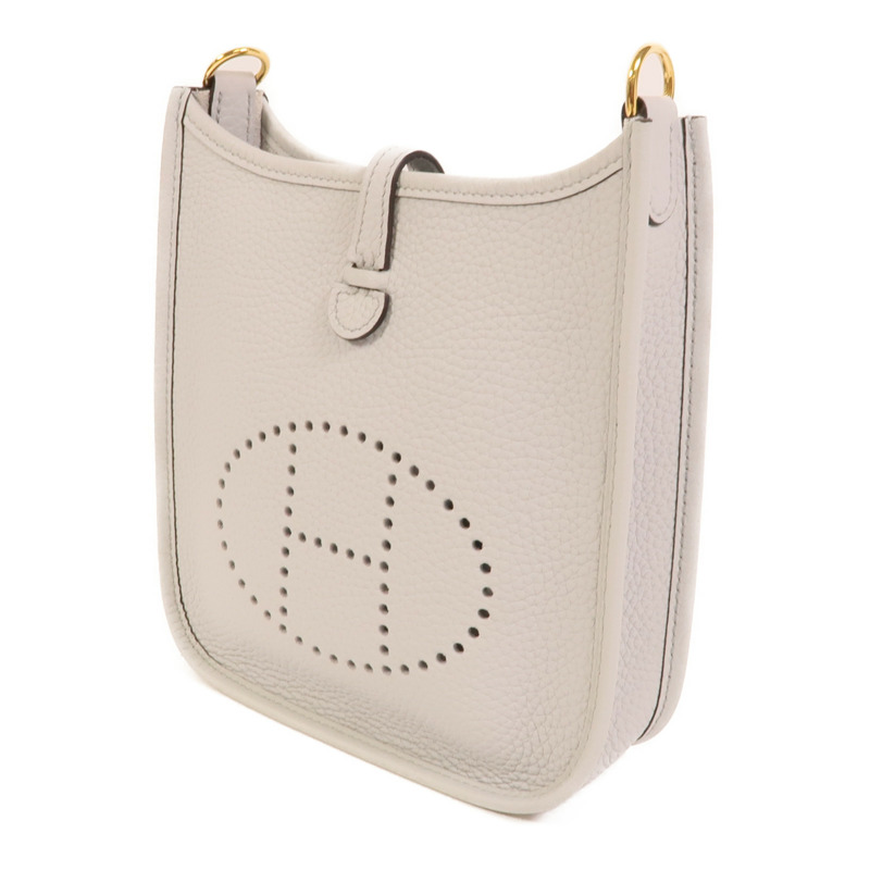HERMES Clemence皮革Evelyne TPM肩背袋Bleu Glacier-2