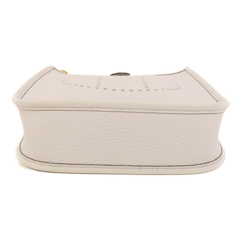 HERMES Clemence皮革Evelyne TPM肩背袋Bleu Glacier-3