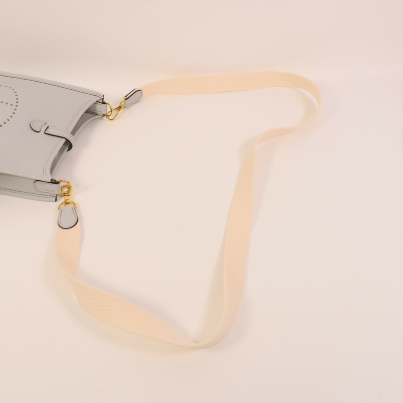 HERMES Clemence皮革Evelyne TPM肩背袋Bleu Glacier-5