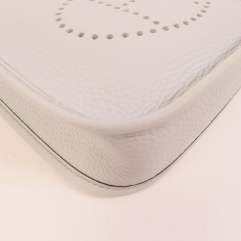 HERMES Clemence皮革Evelyne TPM肩背袋Bleu Glacier-9