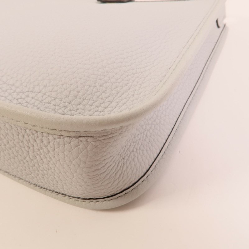 HERMES Clemence皮革Evelyne TPM肩背袋Bleu Glacier-10