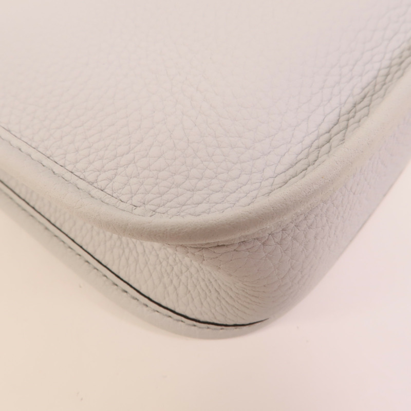 HERMES Clemence皮革Evelyne TPM肩背袋Bleu Glacier-11