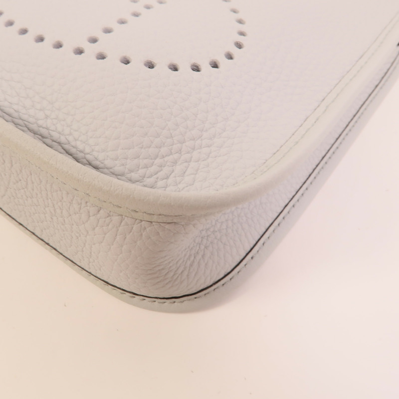 HERMES Clemence皮革Evelyne TPM肩背袋Bleu Glacier-12