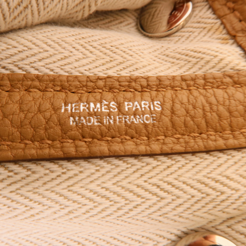 HERMES Negonda皮革Garden Party TPM手挽袋Biscuit-6