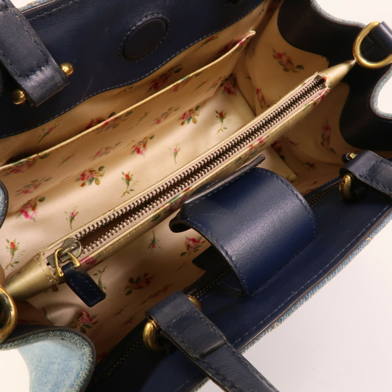 GUCCI Denim GG Marmont Matelasse手挽肩背兩用袋-5