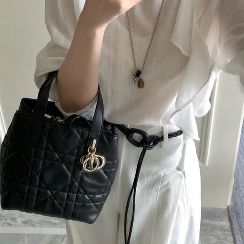 DIOR全新✨黑牛皮Toujours小號包M2835OSNW