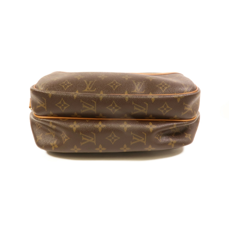 LOUIS VUITTON Monogram Reporter PM金扣肩背袋棕色-3