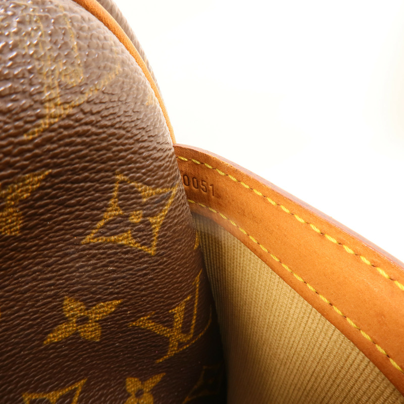 LOUIS VUITTON Monogram Reporter PM金扣肩背袋棕色-8