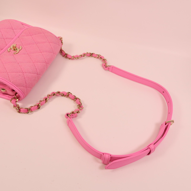 CHANEL Denim Shoulder Bag肩背袋-5