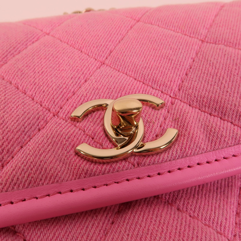 CHANEL Denim Shoulder Bag肩背袋-6