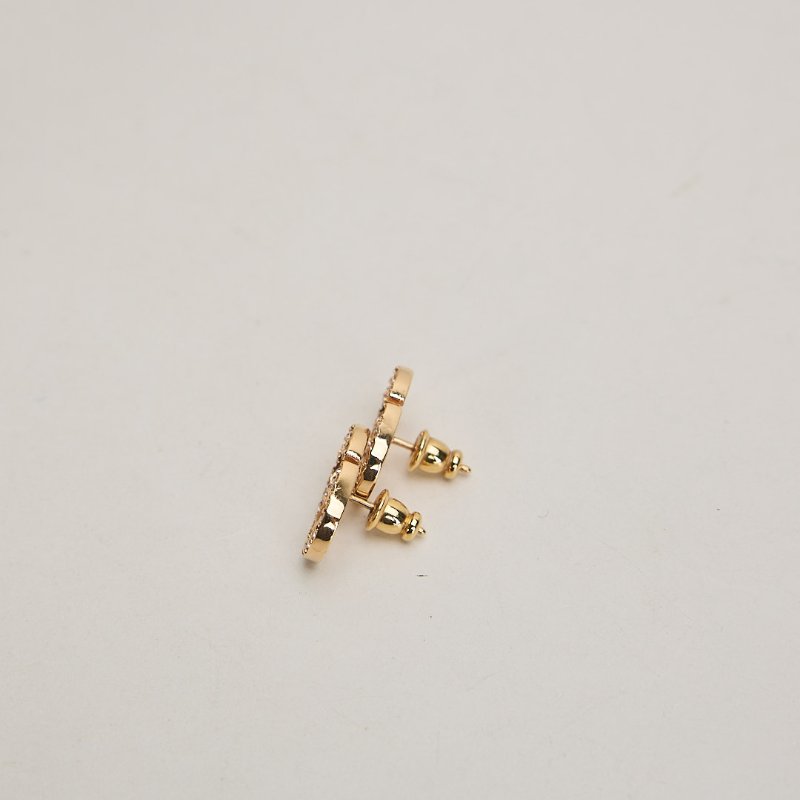 二手DIOR Petit CD水晶耳環-1