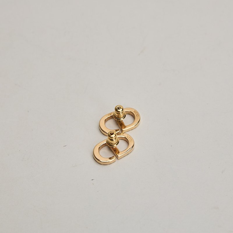 二手DIOR Petit CD水晶耳環-4