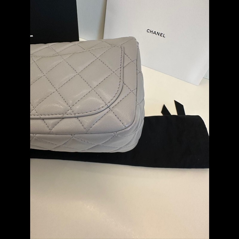 Chanel gold ball mini square 
金球灰色-11