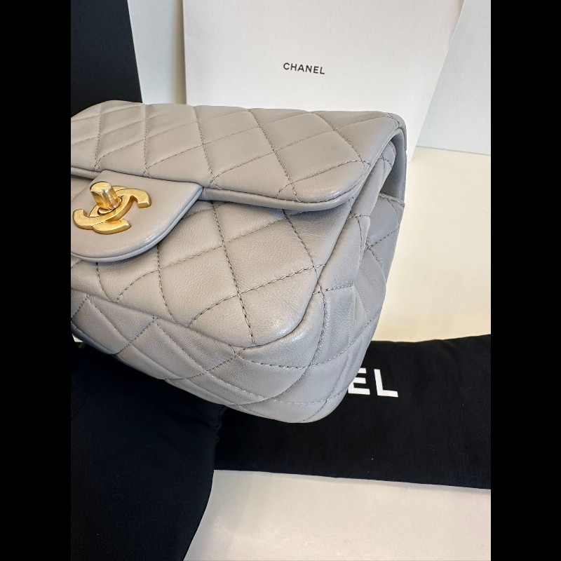 Chanel gold ball mini square 
金球灰色-12
