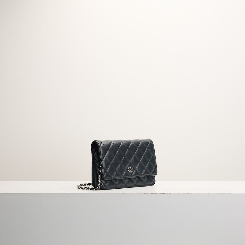 二手Chanel woc 黑銀羊-1
