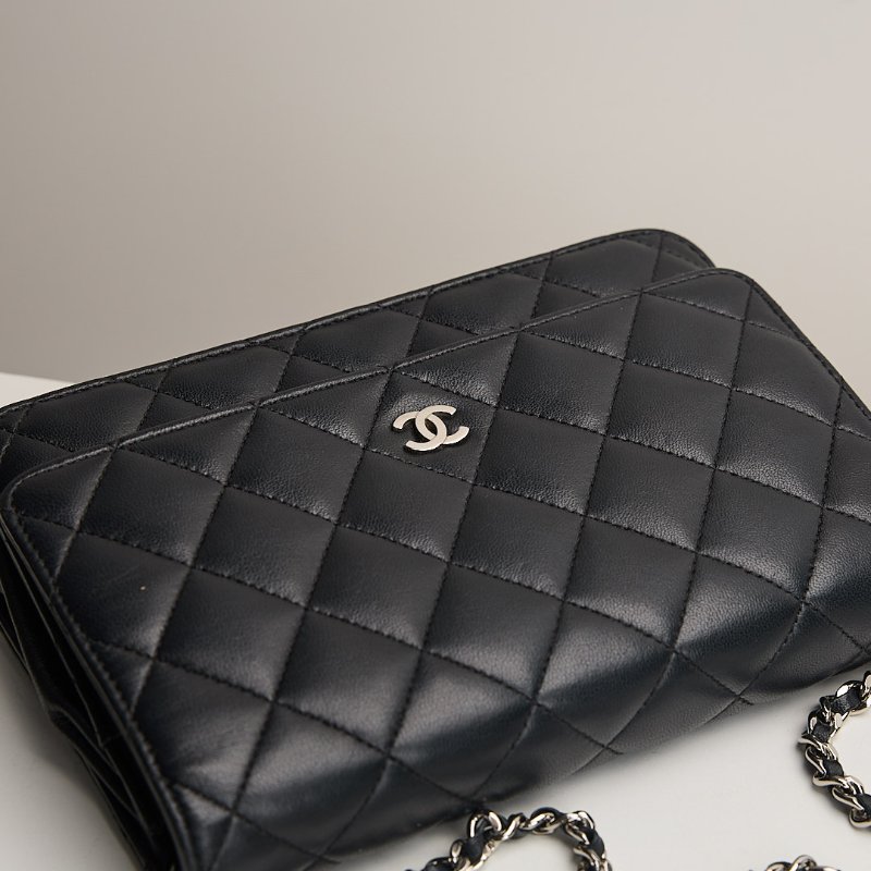 二手Chanel woc 黑銀羊-4