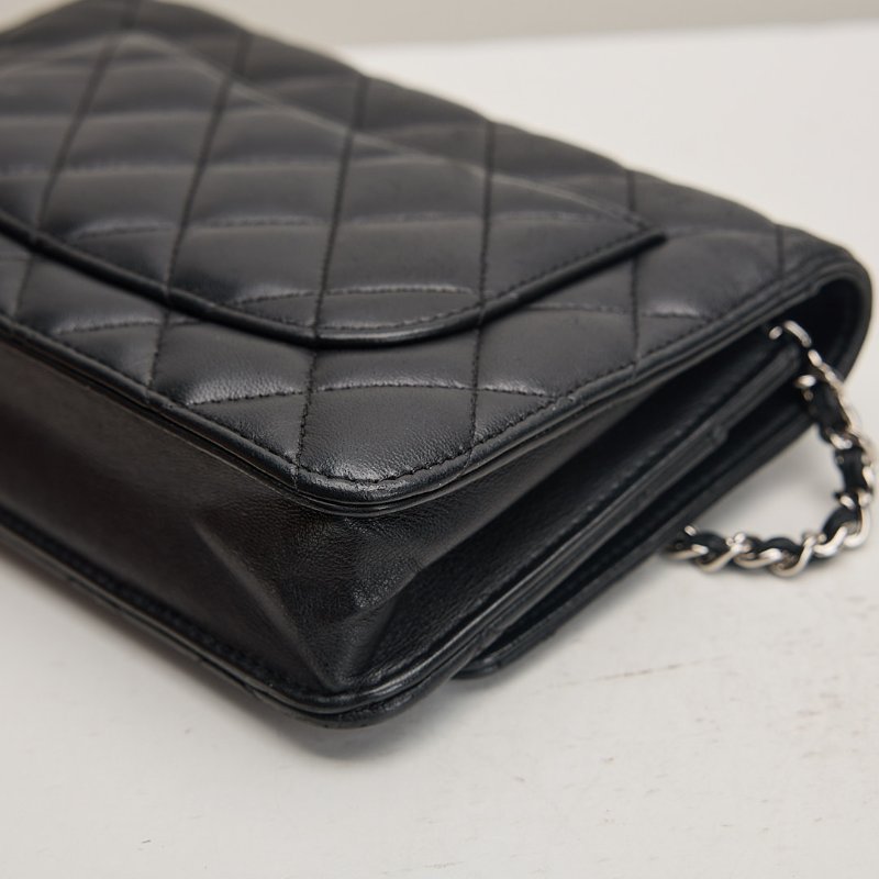 二手Chanel woc 黑銀羊-6