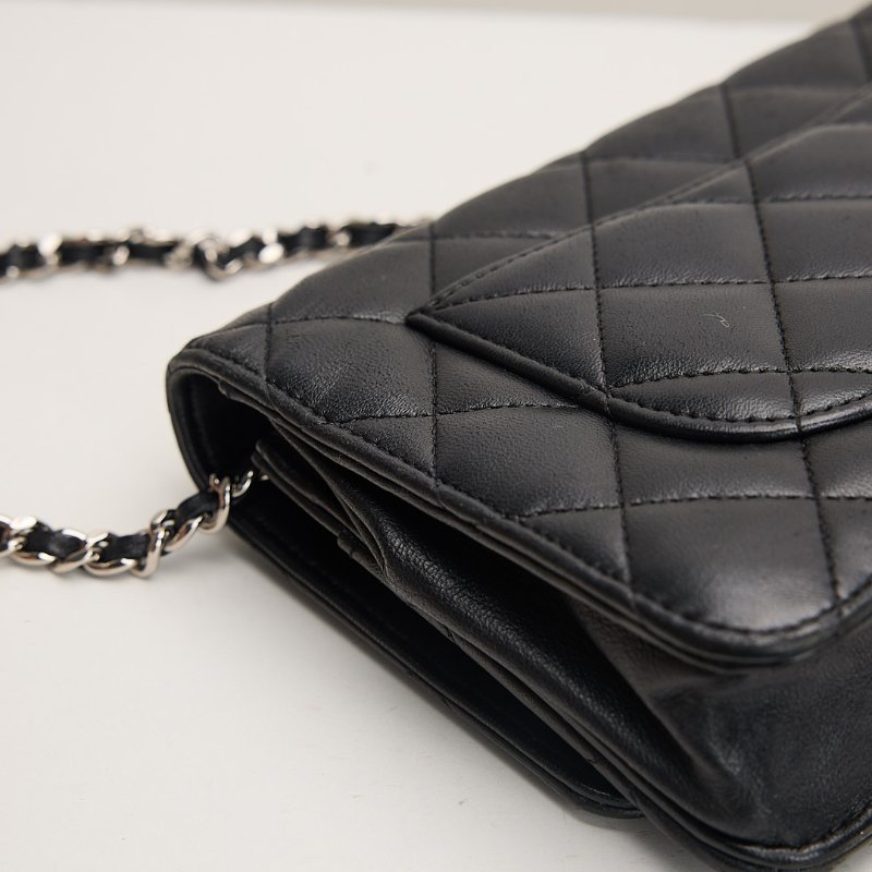 二手Chanel woc 黑銀羊-8