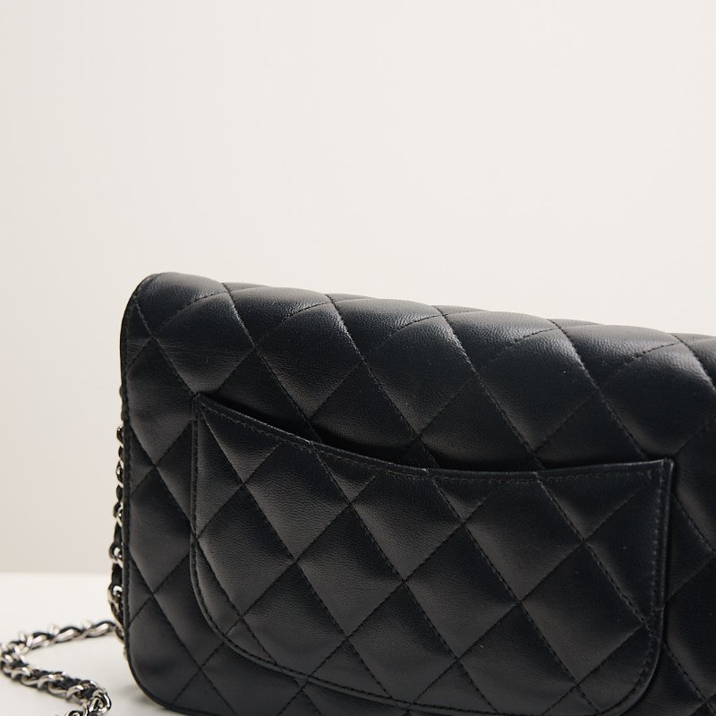 二手Chanel woc 黑銀羊-17