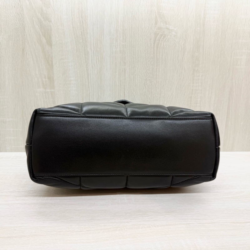 YSL🖤✨黑色羊皮中號Puffer側背包577475-6