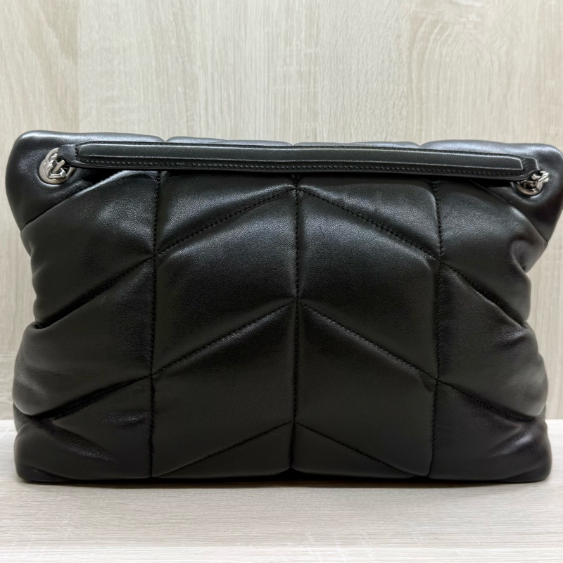 YSL🖤✨黑色羊皮中號Puffer側背包577475-18
