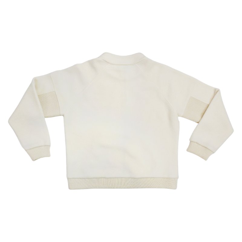 Louis Vuitton 展示品 刺繡logo立領羊毛拉鍊外套#XXL (米白)-4