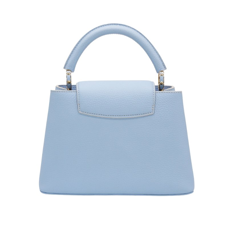 Louis Vuitton 展示品 Capucine BB 粒面牛皮手提斜背包(M24575-糖果藍)-2