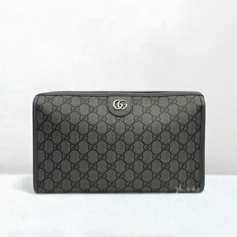 S5179-Gucci Ophidia GG 灰色塗層手拿包598234