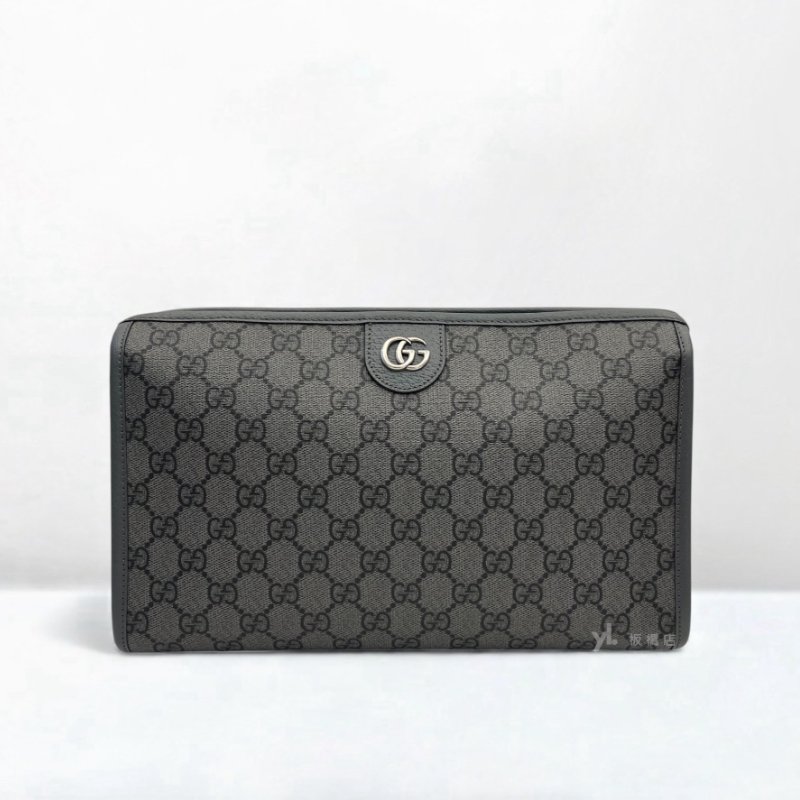 S5179-Gucci Ophidia GG 灰色塗層手拿包598234-0