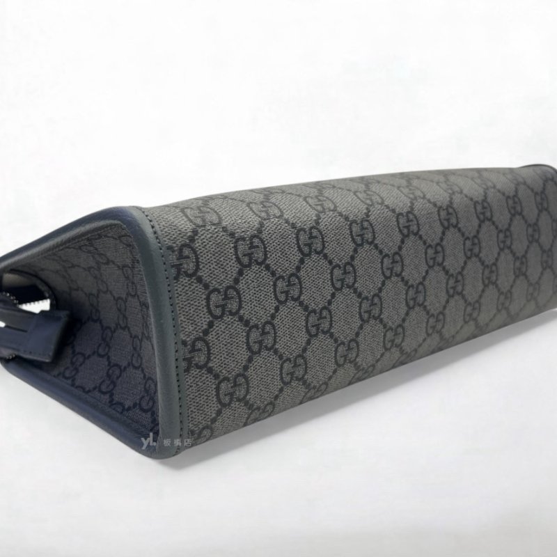 S5179-Gucci Ophidia GG 灰色塗層手拿包598234-6