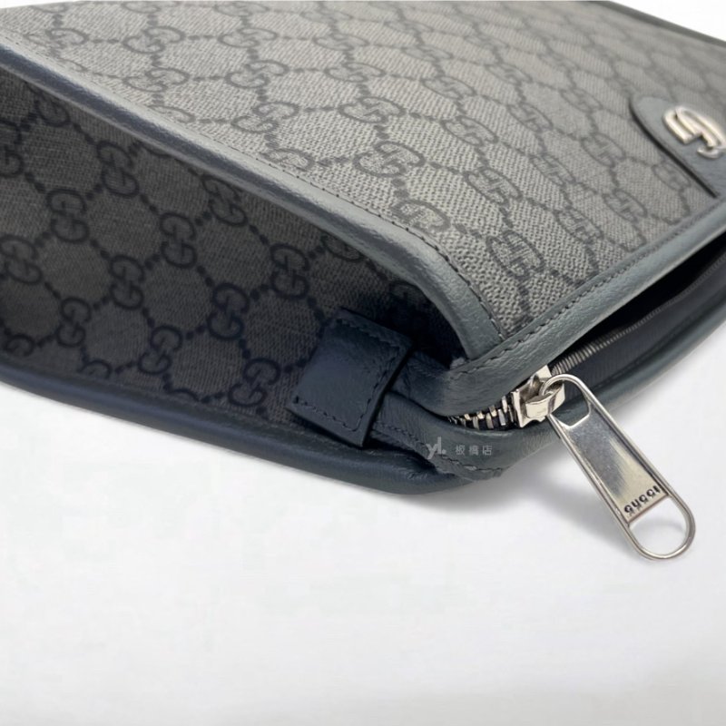 S5179-Gucci Ophidia GG 灰色塗層手拿包598234-8