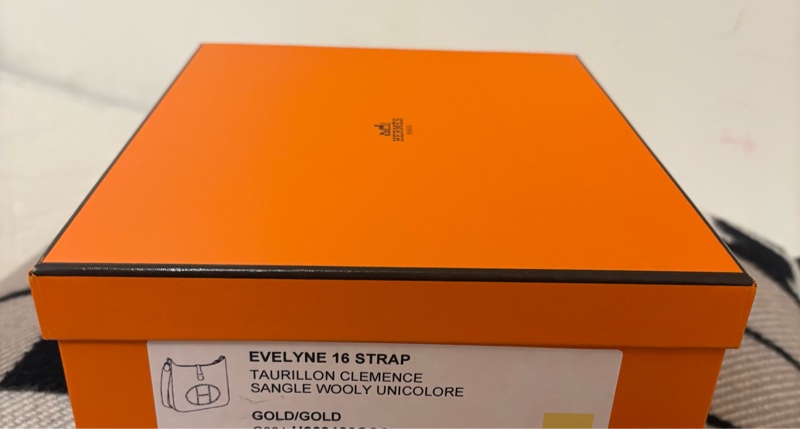 Hermes mini Evelyne 16 金棕金釦（大全配）-1