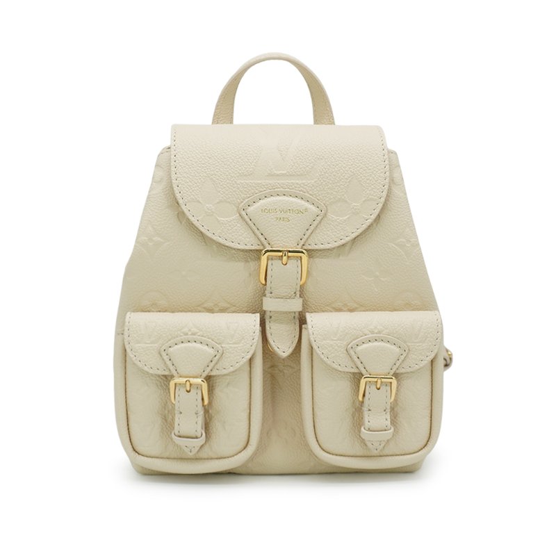 Louis Vuitton 展示品 壓紋牛皮後背包(M47106-奶油色)-0