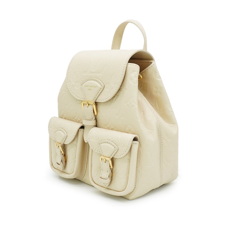 Louis Vuitton 展示品 壓紋牛皮後背包(M47106-奶油色)-1