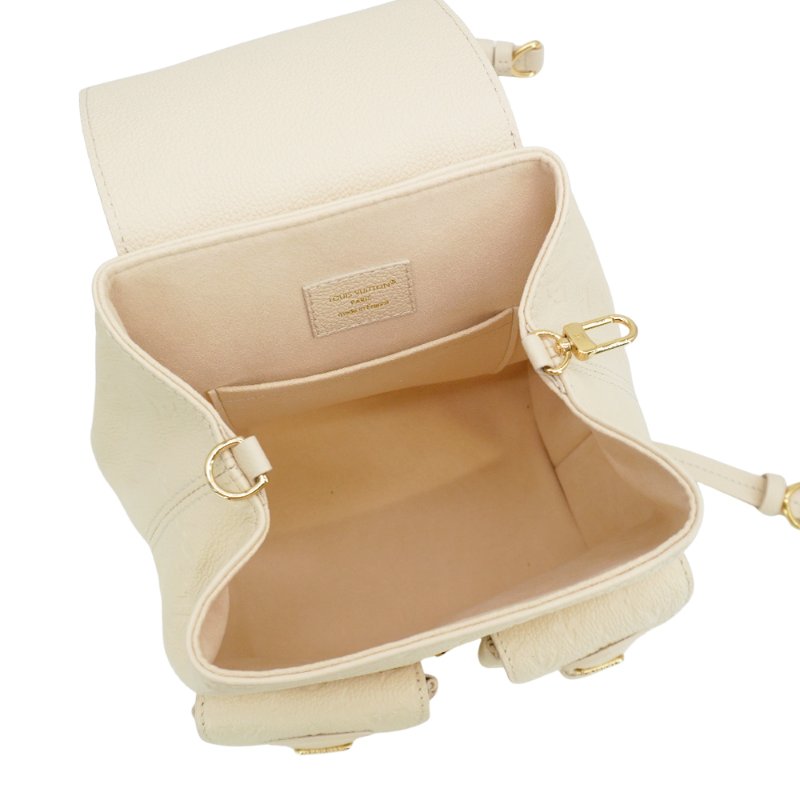 Louis Vuitton 展示品 壓紋牛皮後背包(M47106-奶油色)-4
