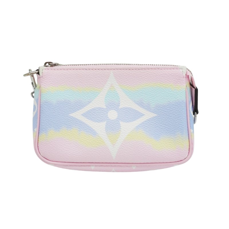 Louis Vuitton Escale 展示品 紮染帆布印花迷你銀鍊小包(M69269-粉)-2